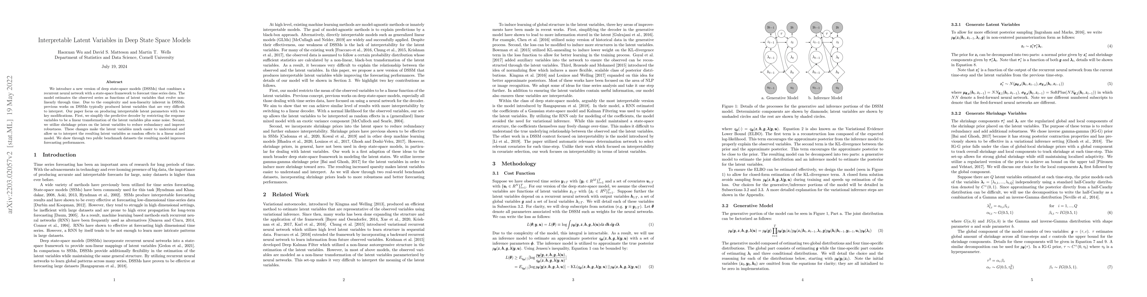 Thumbnail for Interpretable Latent Variables in Deep State Space Models