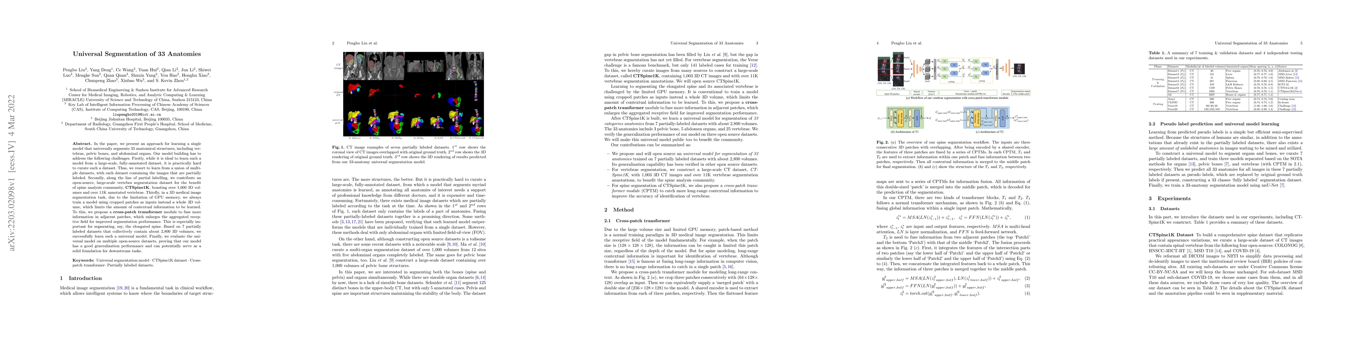 Thumbnail for Universal Segmentation of 33 Anatomies