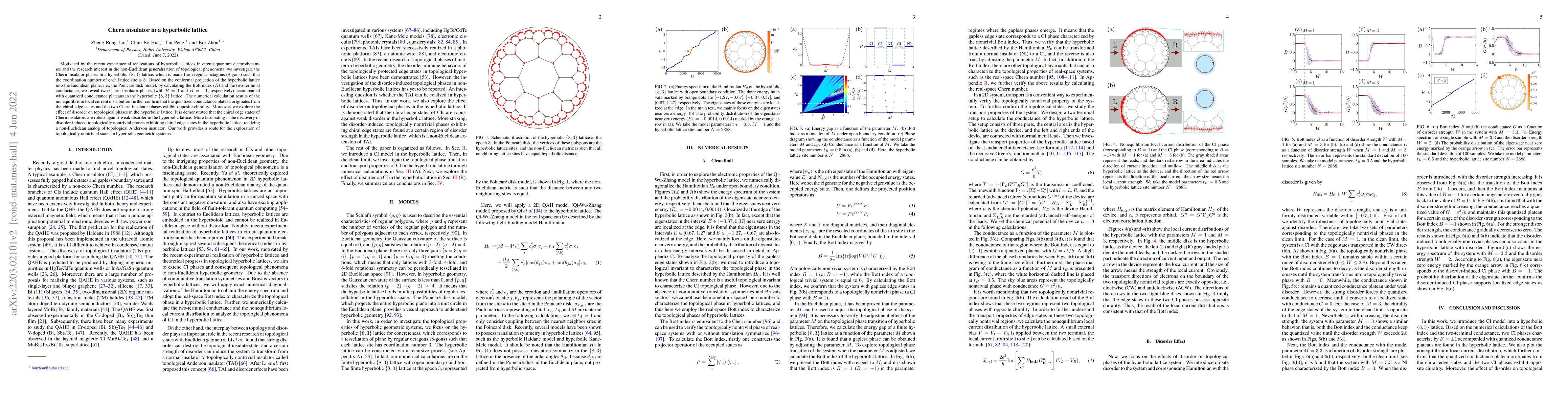 Thumbnail for Chern insulator in a hyperbolic lattice