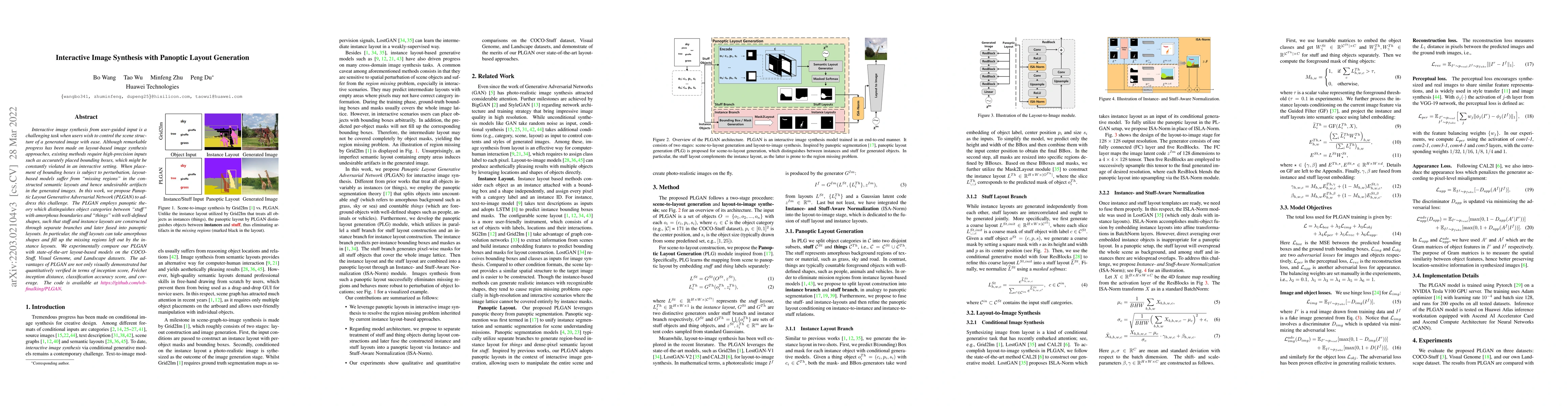 Thumbnail for Interactive Image Synthesis with Panoptic Layout Generation