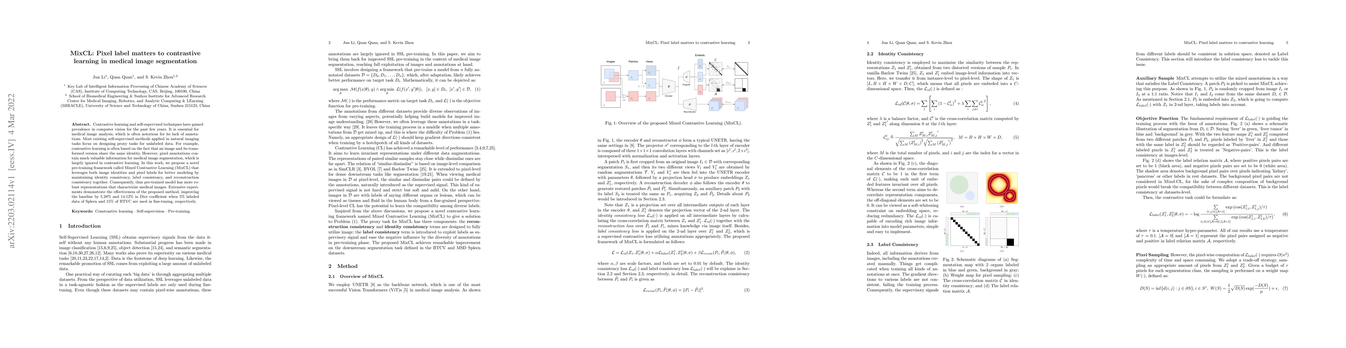Thumbnail for MixCL: Pixel label matters to contrastive learning
