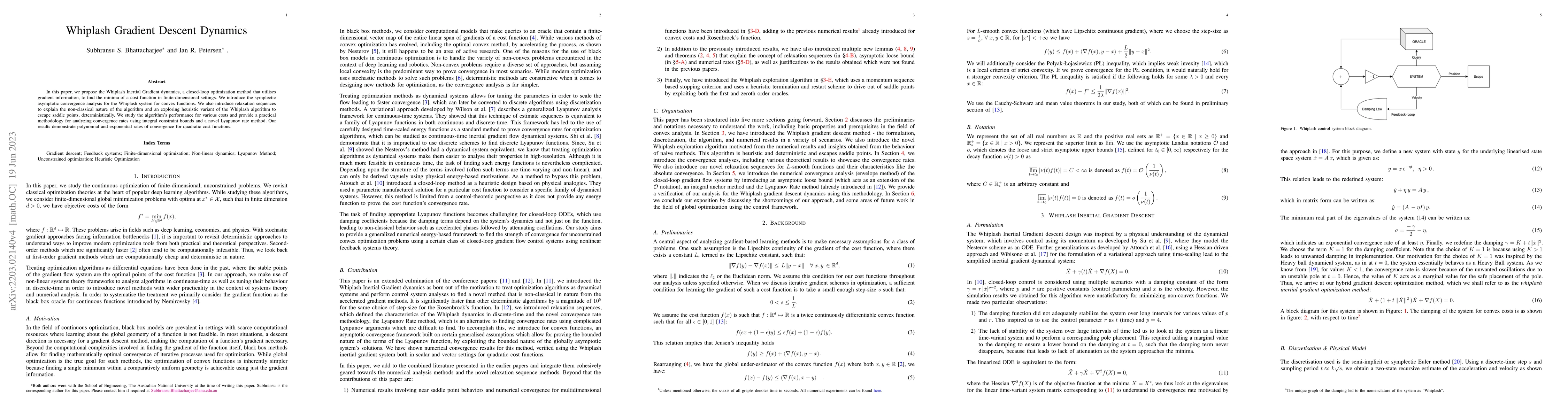 Thumbnail for Whiplash Gradient Descent Dynamics