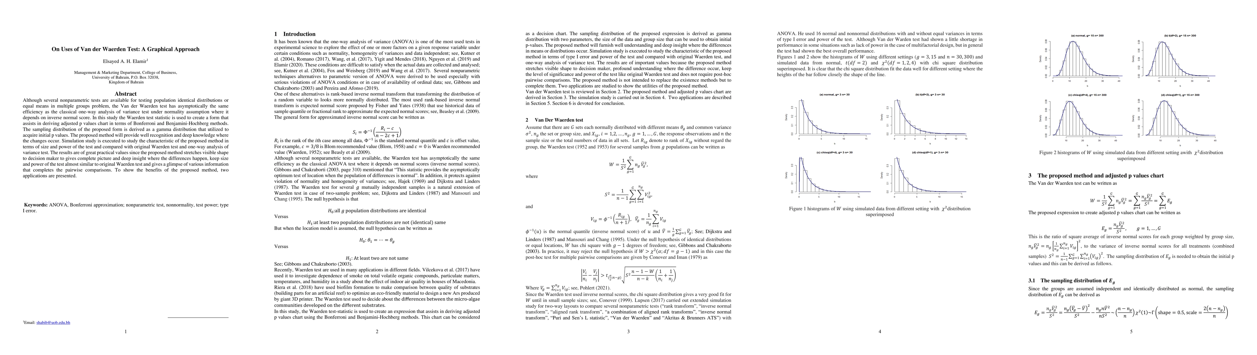 Thumbnail for On Uses of Van der Waerden Test: A Graphical Approach