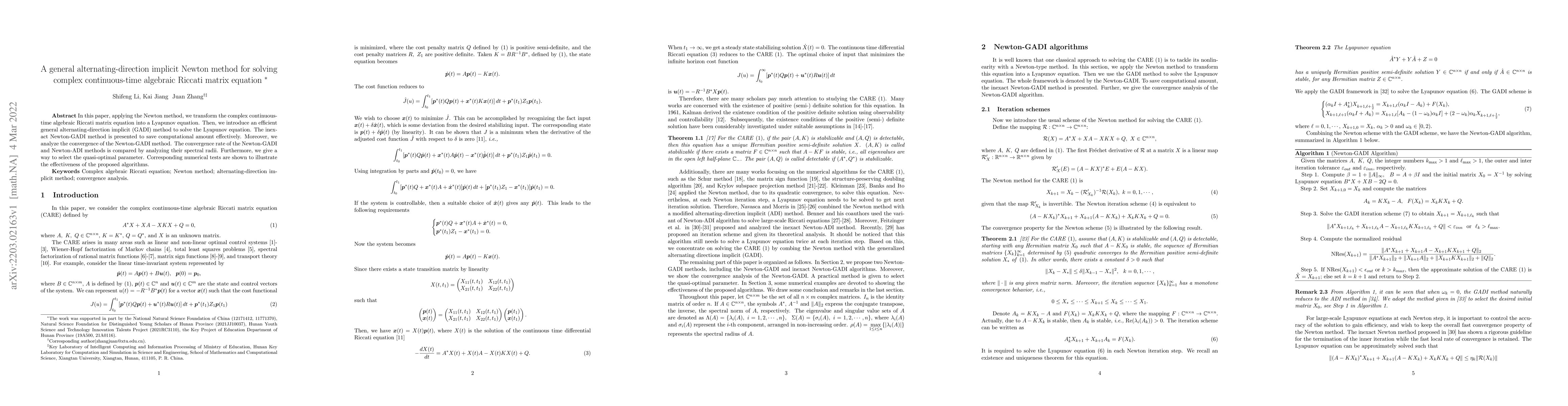 Thumbnail for A general alternating-direction implicit Newton method for solving
  complex continuous-time algebraic Riccati matrix equation