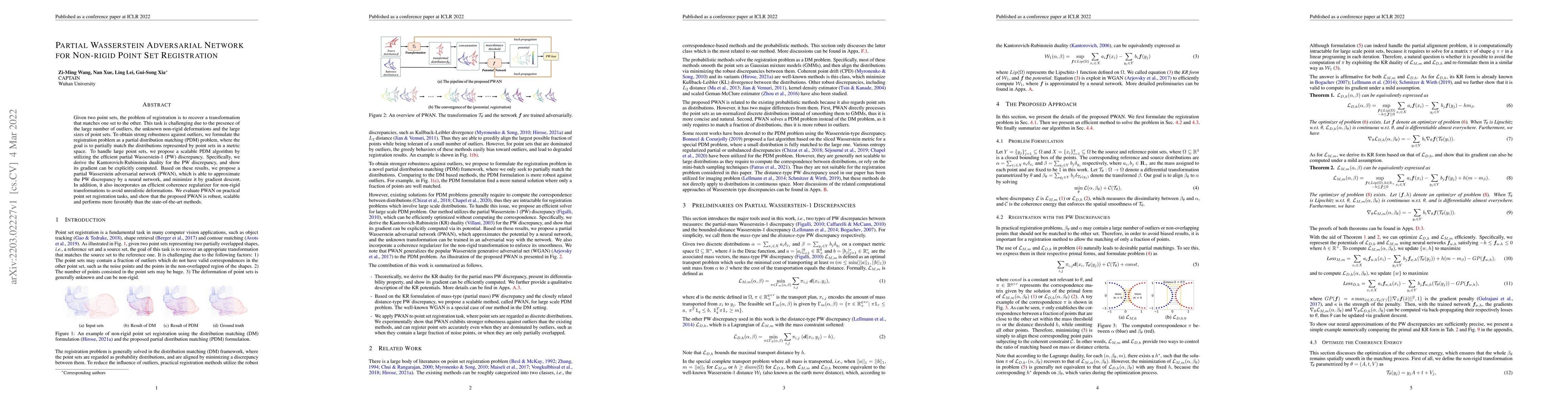 Thumbnail for Partial Wasserstein Adversarial Network for Non-rigid Point Set
  Registration