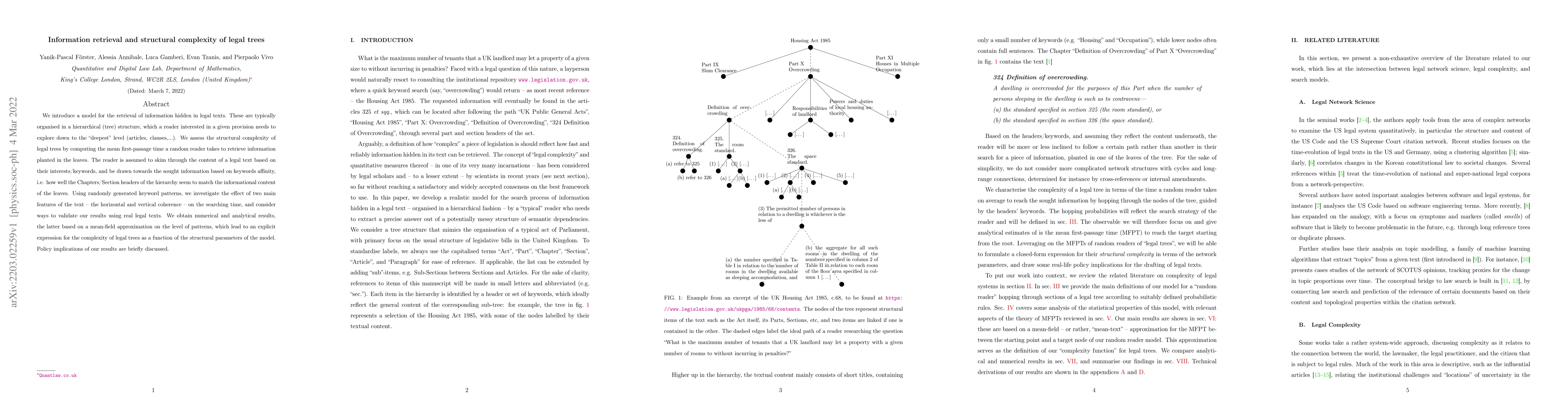 Thumbnail for Information retrieval and structural complexity of legal trees
