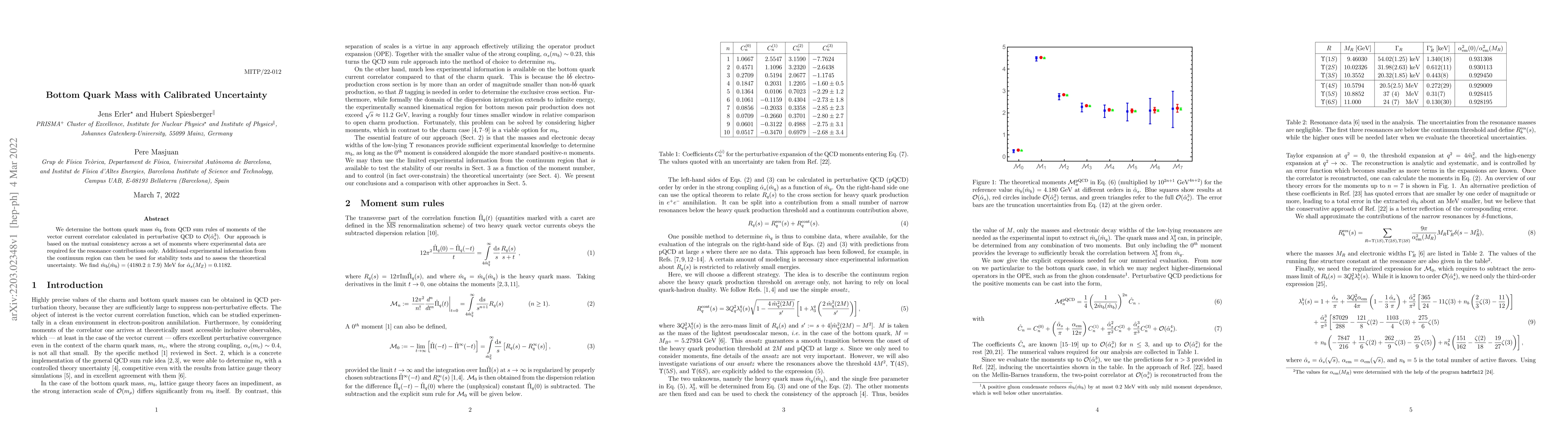 Thumbnail for Bottom Quark Mass with Calibrated Uncertainty