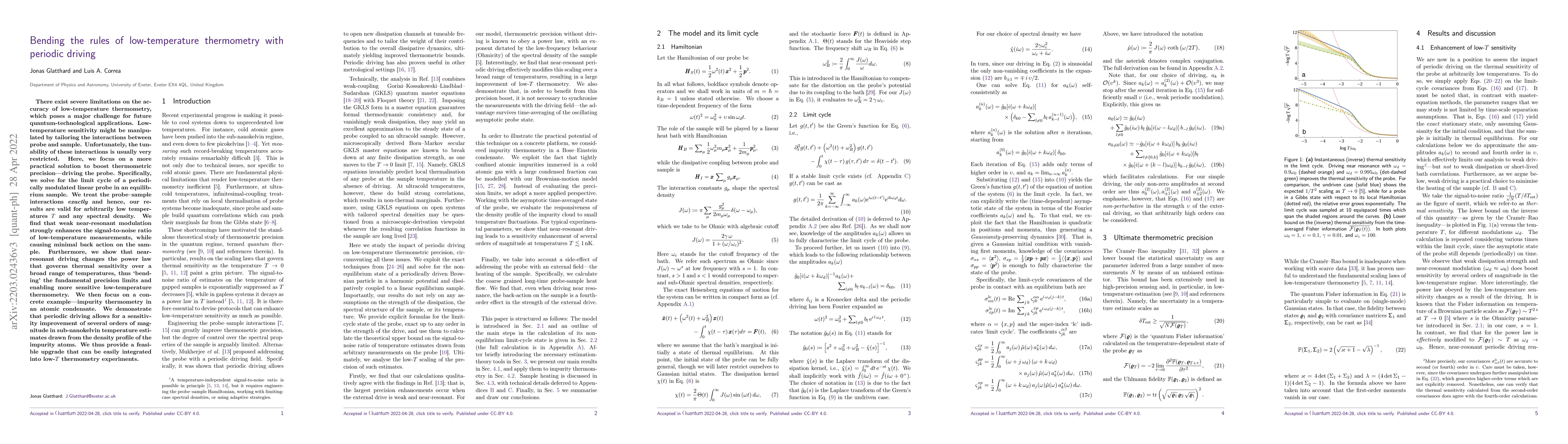 Thumbnail for Bending the rules of low-temperature thermometry with periodic driving