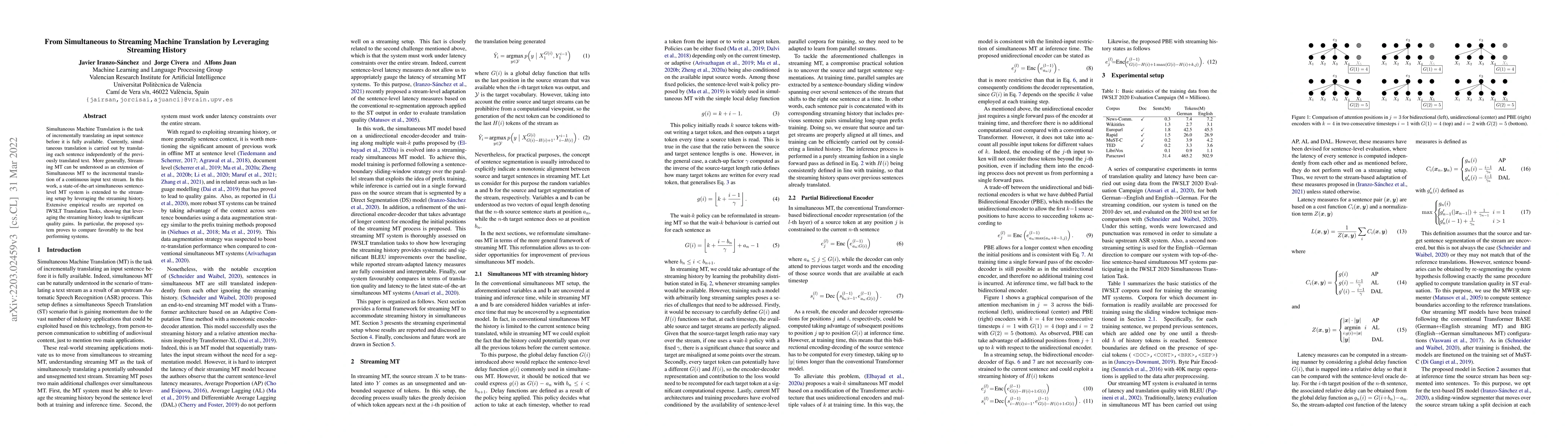 Thumbnail for From Simultaneous to Streaming Machine Translation by Leveraging
  Streaming History