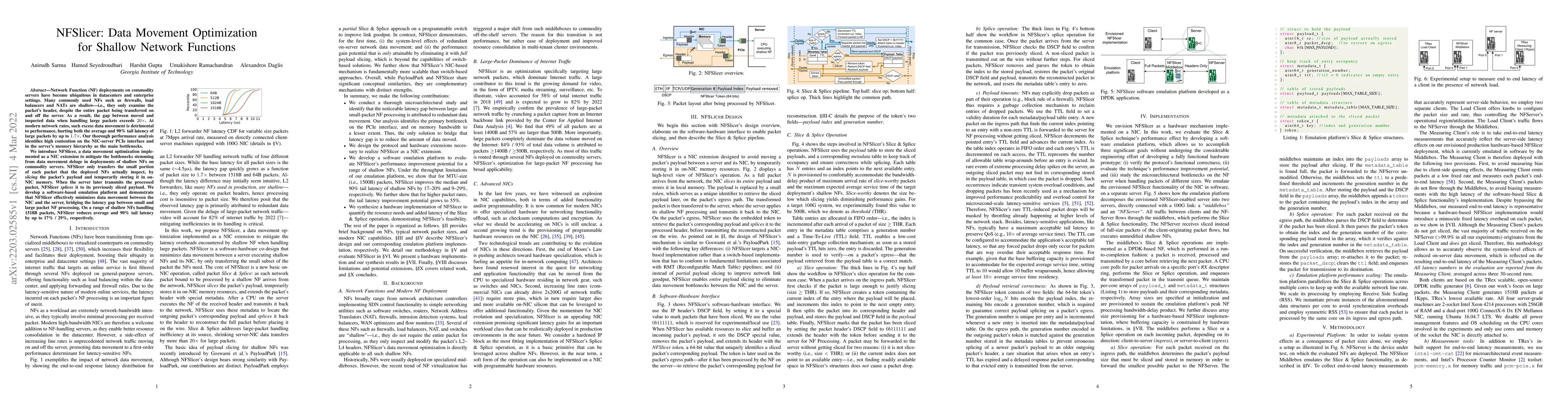 Thumbnail for NFSlicer: Data Movement Optimization for Shallow Network Functions