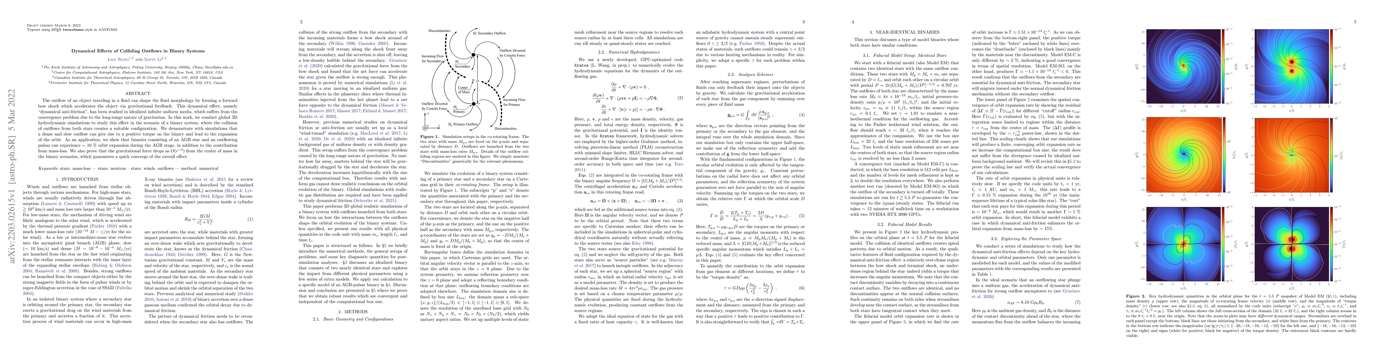 Thumbnail for Dynamical Effects of Colliding Outflows in Binary Systems