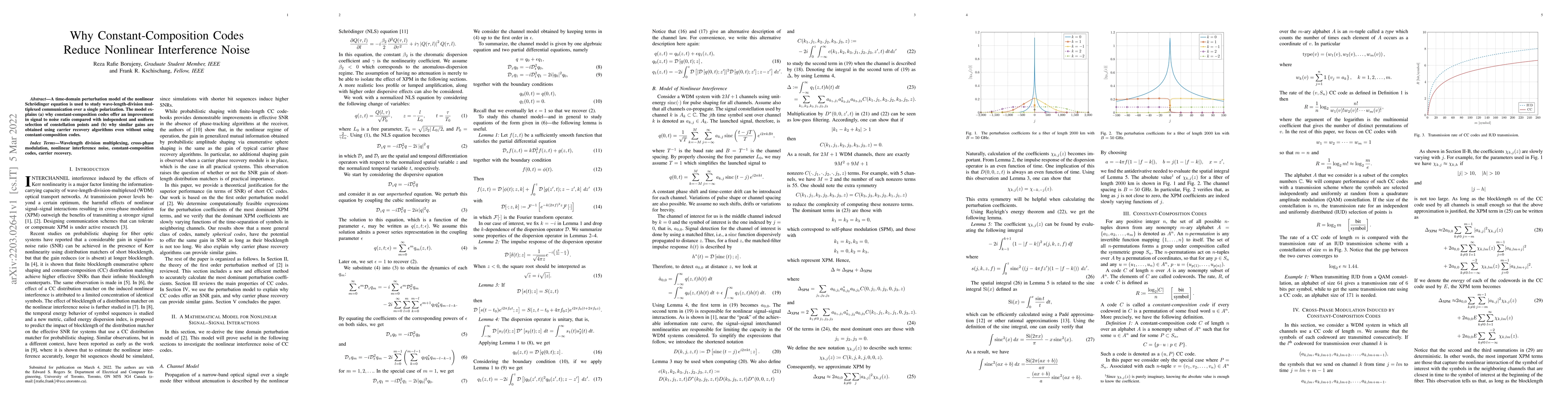 Thumbnail for Why Constant-Composition Codes Reduce Nonlinear Interference Noise