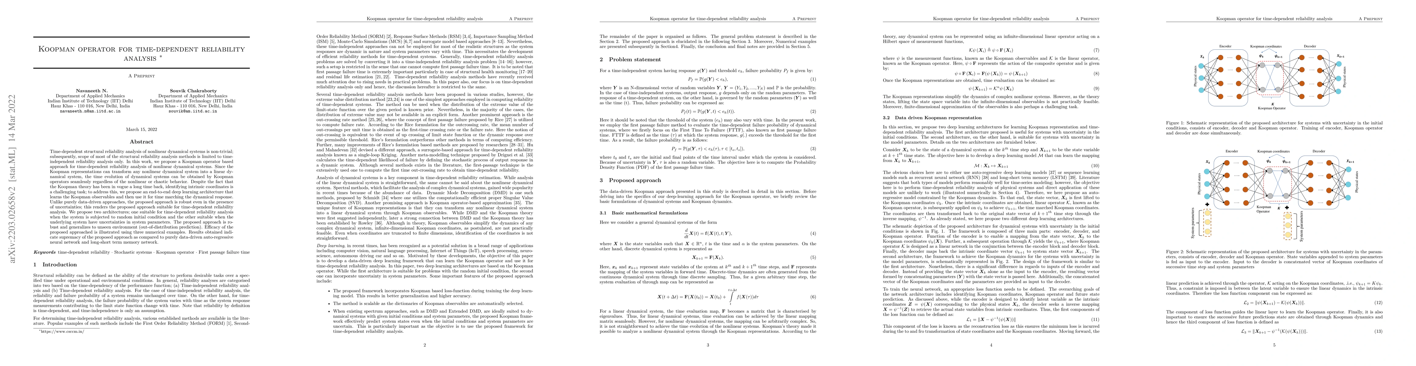 Thumbnail for Koopman operator for time-dependent reliability analysis