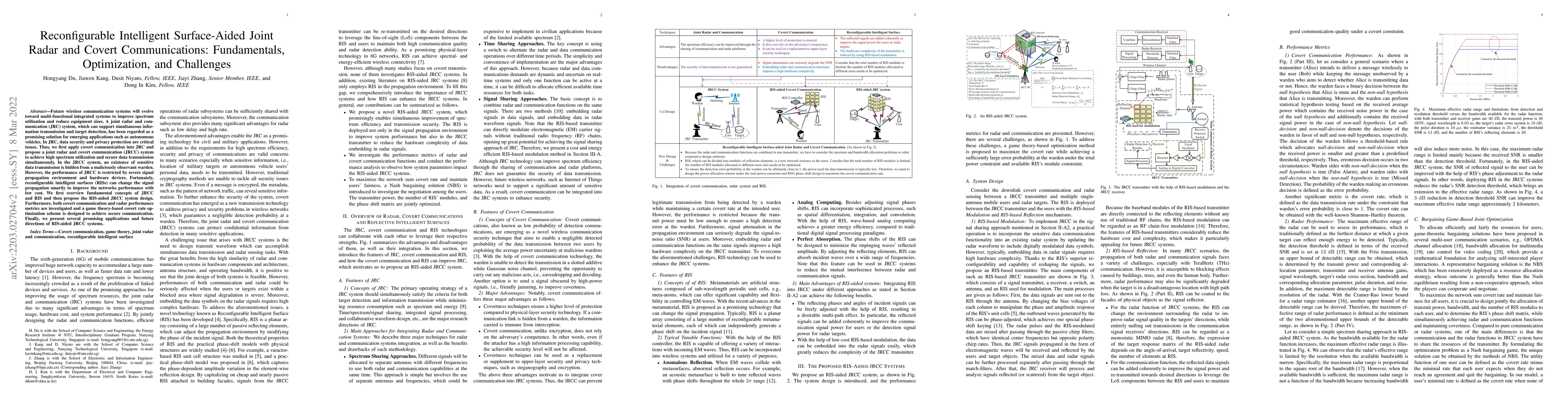 Thumbnail for Reconfigurable Intelligent Surface-Aided Joint Radar and Covert
  Communications: Fundamentals, Optimization, and Challenges