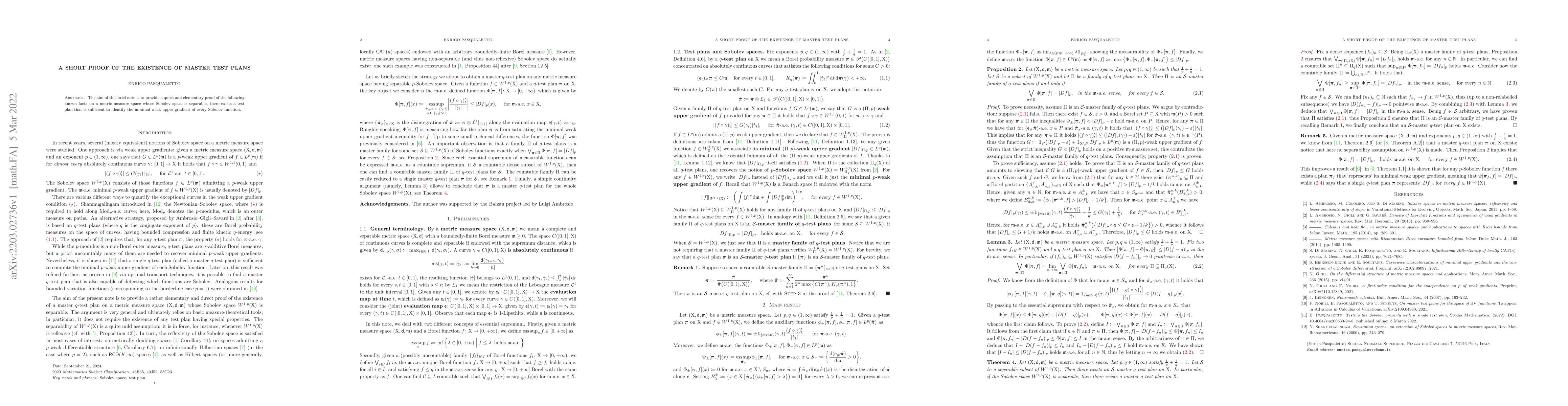 Thumbnail for A short proof of the existence of master test plans