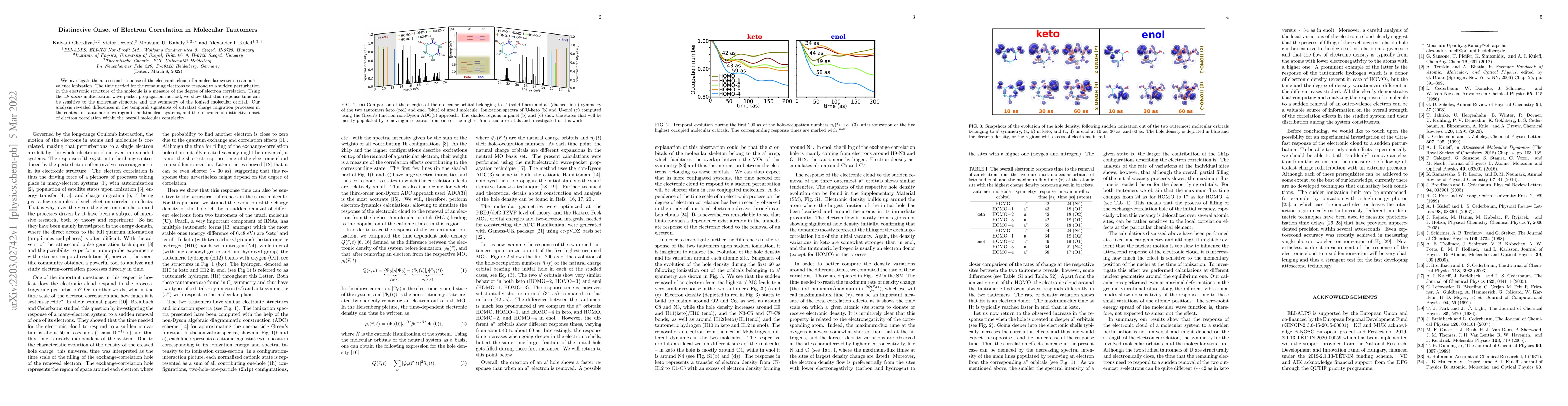 Thumbnail for Distinctive Onset of Electron Correlation in Molecular Tautomers