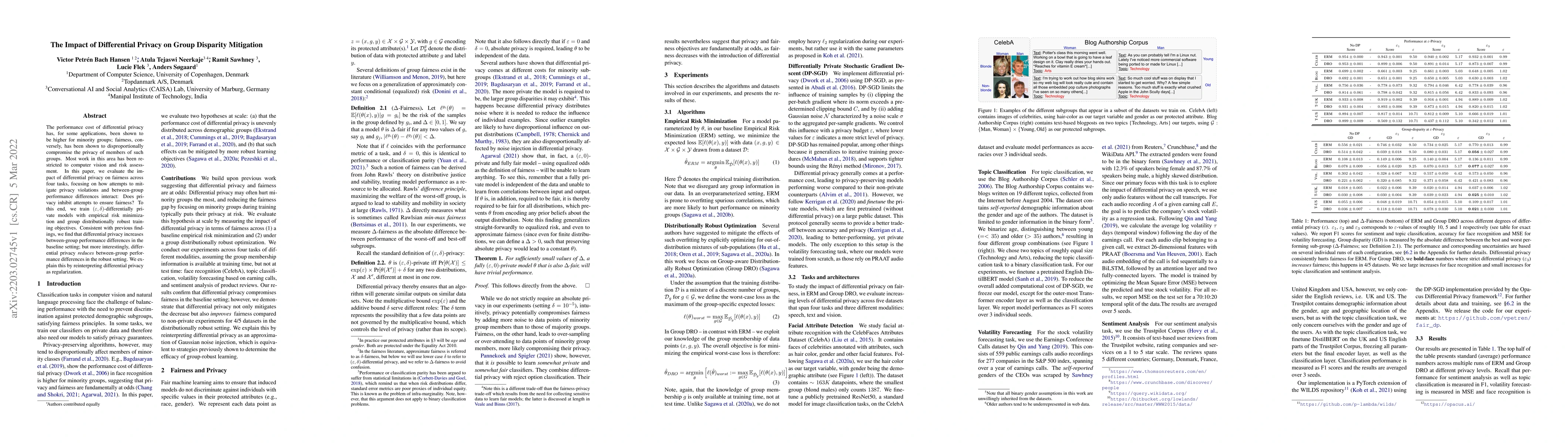 Thumbnail for The Impact of Differential Privacy on Group Disparity Mitigation