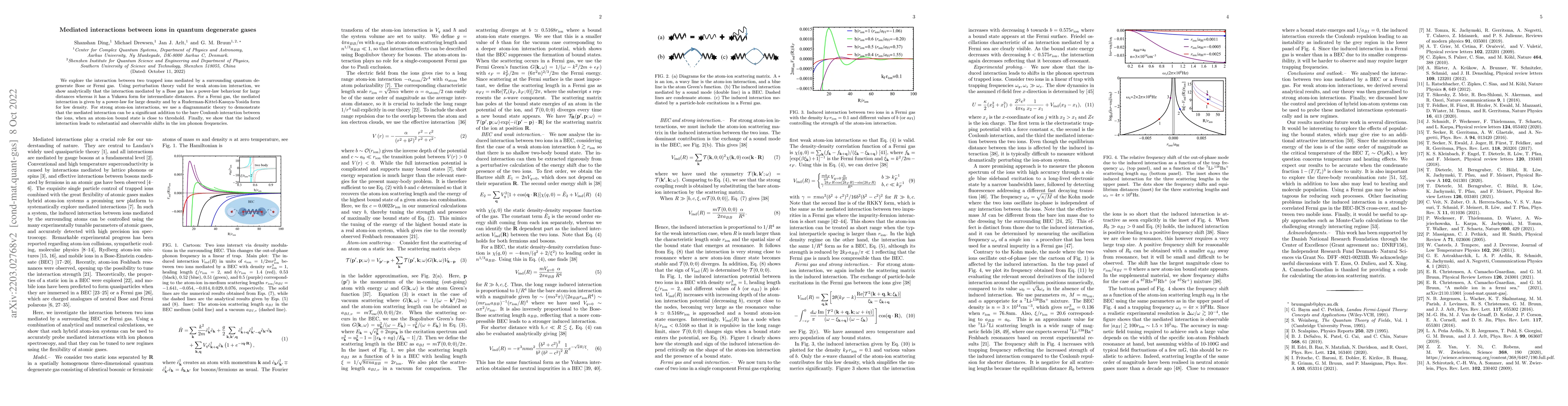 Thumbnail for Mediated interactions between ions in quantum degenerate gases