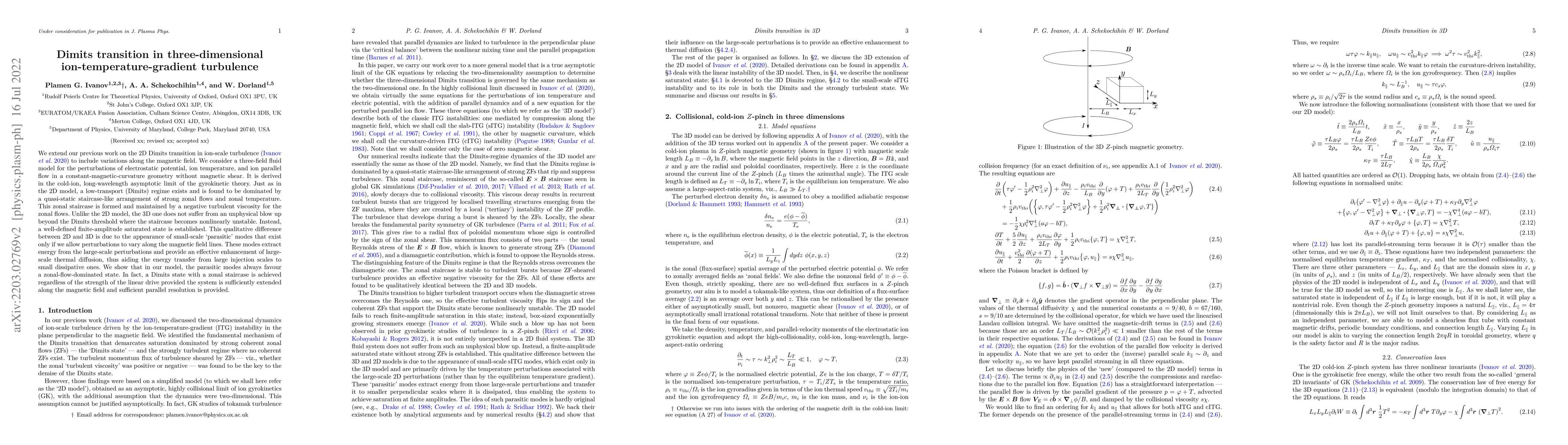Thumbnail for Dimits transition in three-dimensional ion-temperature-gradient
  turbulence