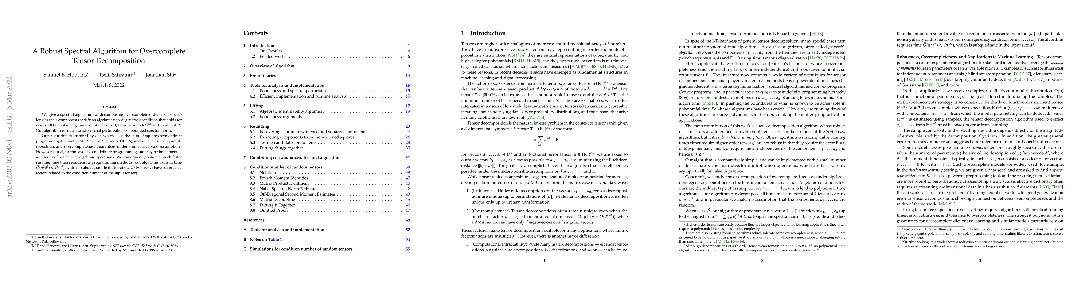 Thumbnail for A Robust Spectral Algorithm for Overcomplete Tensor Decomposition