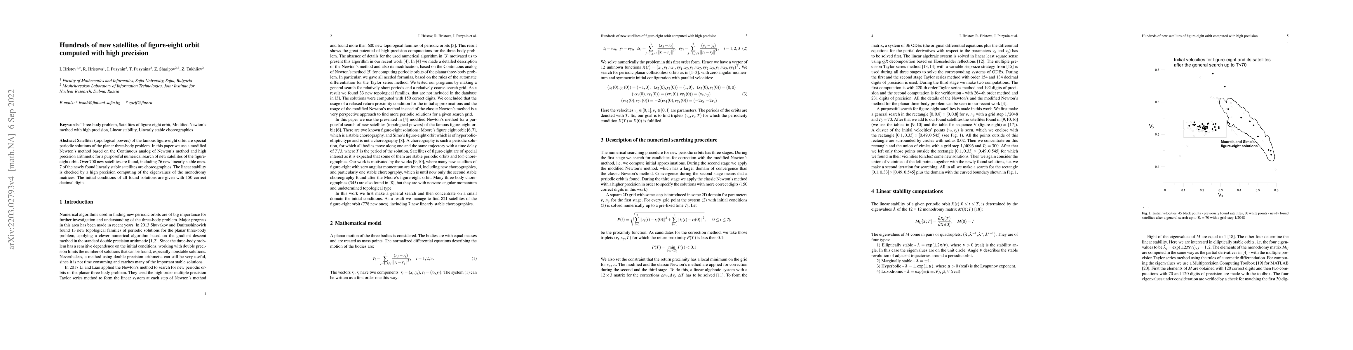 Thumbnail for Hundreds of new satellites of figure-eight orbit computed with high
  precision