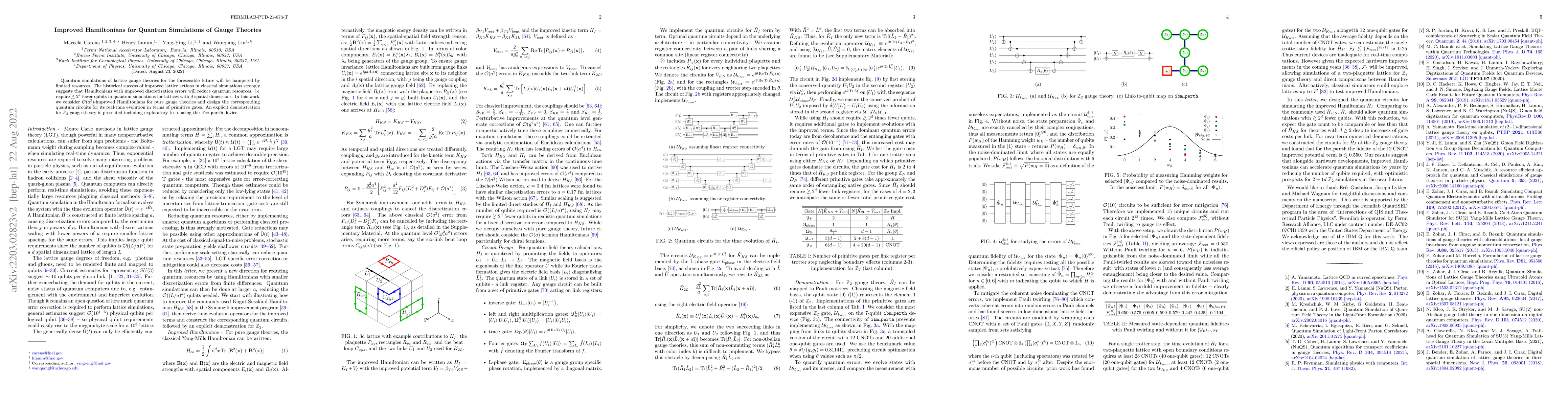 Thumbnail for Improved Hamiltonians for Quantum Simulations