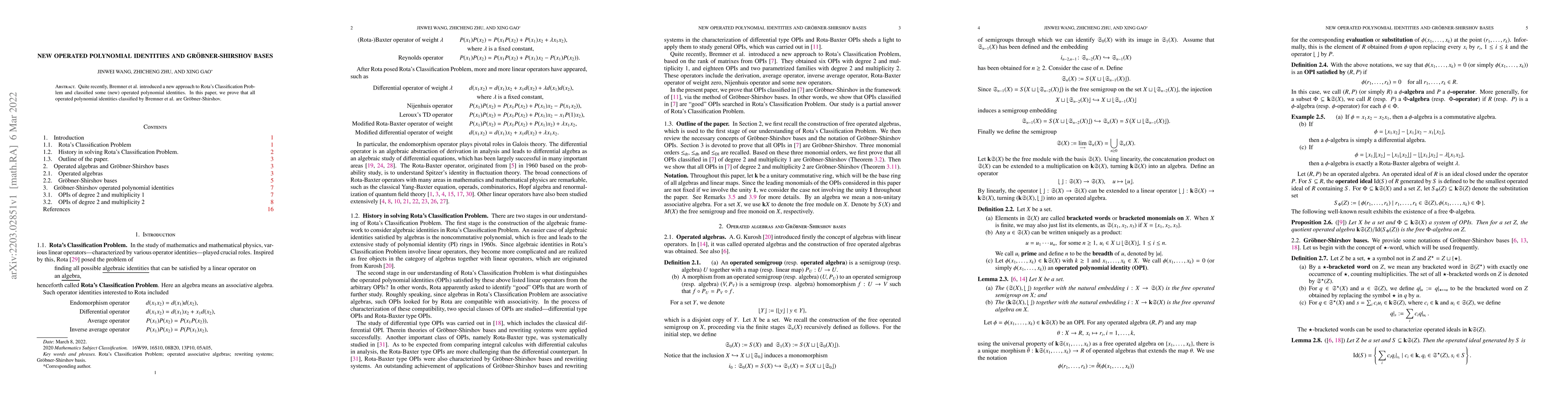 Thumbnail for New operated polynomial identities and Gr\"{o}bner-Shirshov bases