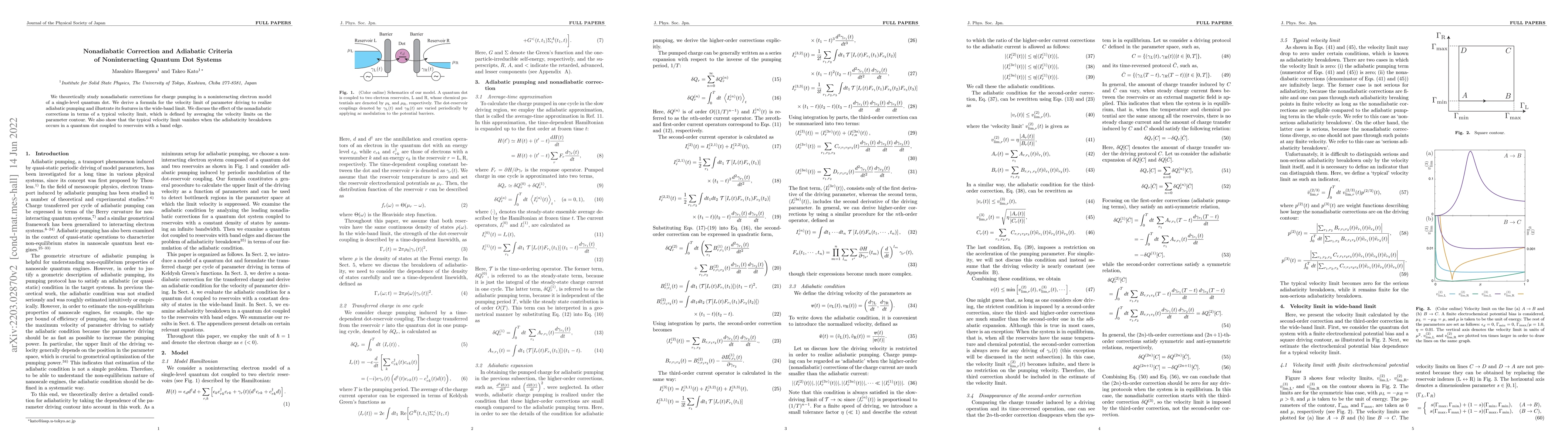 Thumbnail for Nonadiabatic Correction and Adiabatic Criteria of Noninteracting Quantum
  Dot Systems