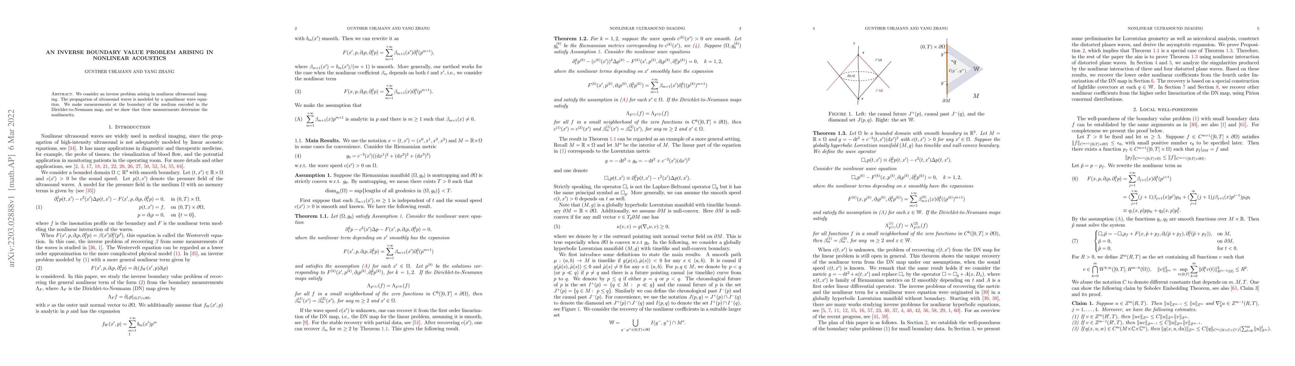 Thumbnail for An inverse boundary value problem arising in nonlinear acoustics