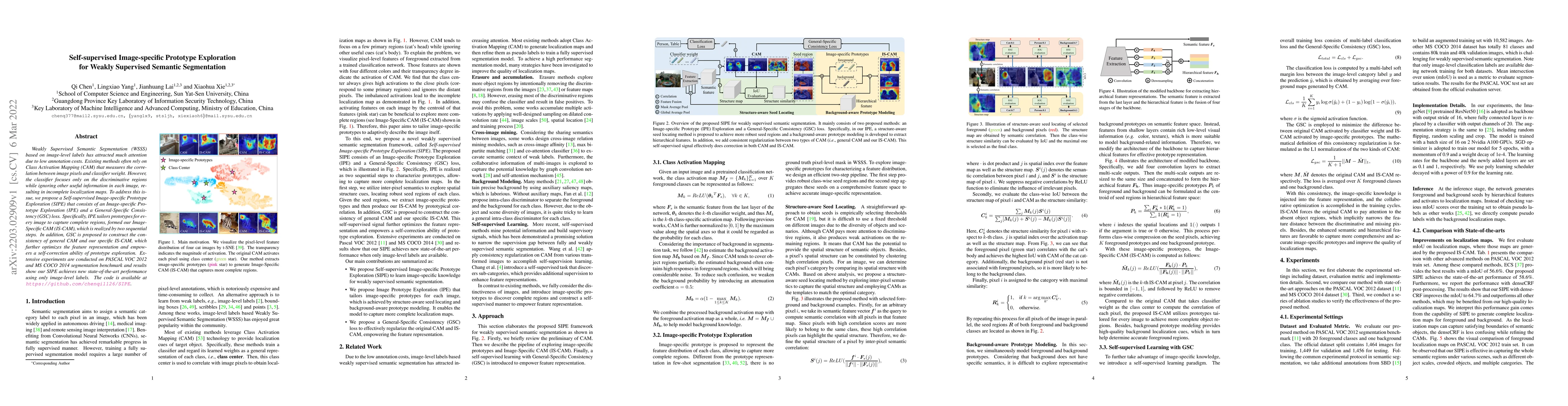 Thumbnail for Self-supervised Image-specific Prototype Exploration for Weakly
  Supervised Semantic Segmentation