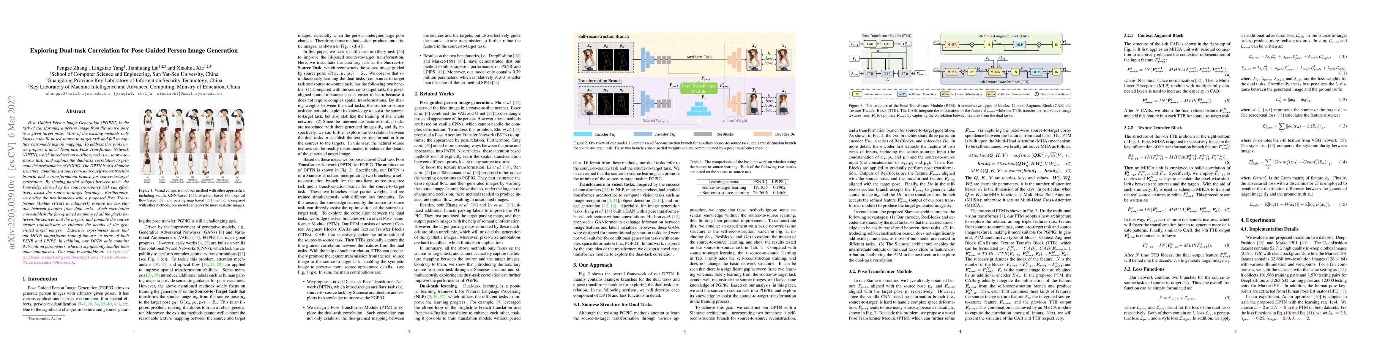 Thumbnail for Exploring Dual-task Correlation for Pose Guided Person Image Generation