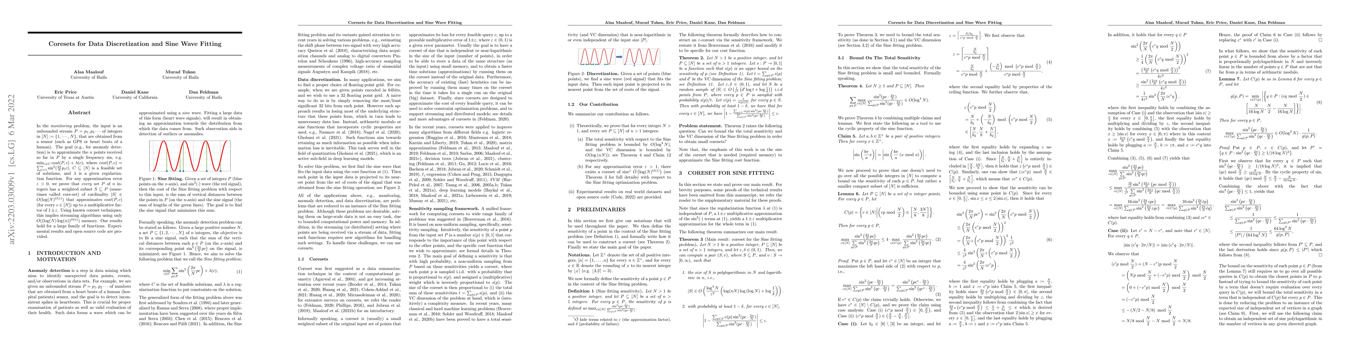 Thumbnail for Coresets for Data Discretization and Sine Wave Fitting