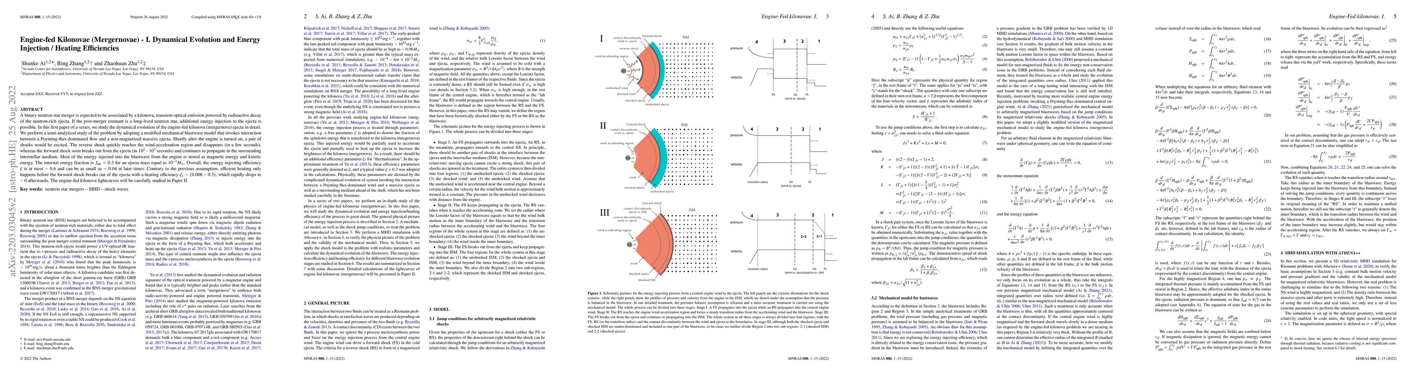 Thumbnail for Engine-fed Kilonovae (Mergernovae) -- I. Dynamical Evolution and Energy
  Injection / Heating Efficiencies