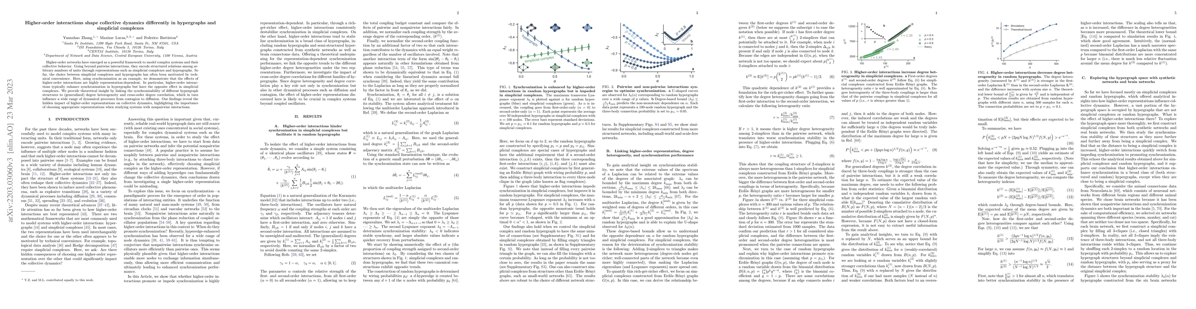 Thumbnail for Higher-order interactions shape collective dynamics differently in
  hypergraphs and simplicial complexes