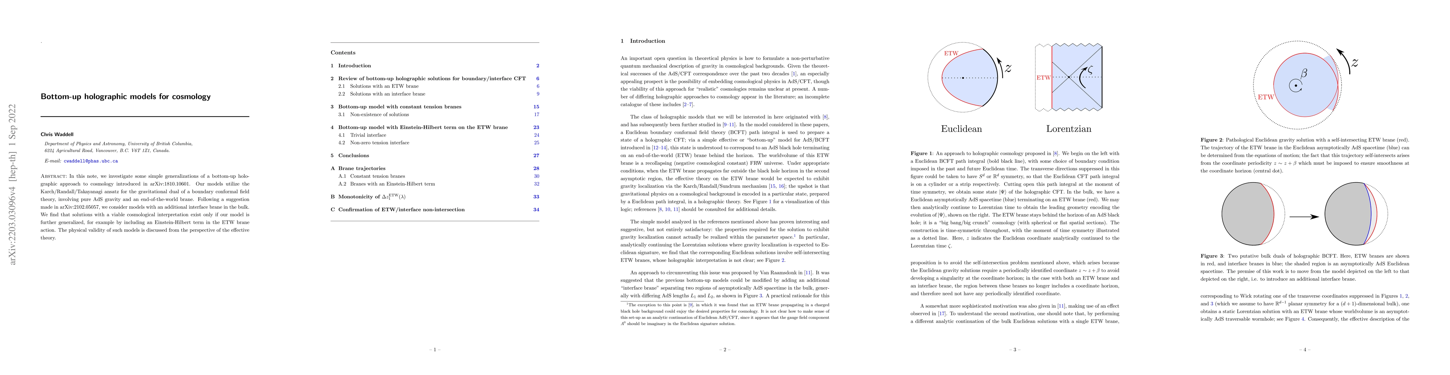 Thumbnail for Bottom-up holographic models for cosmology