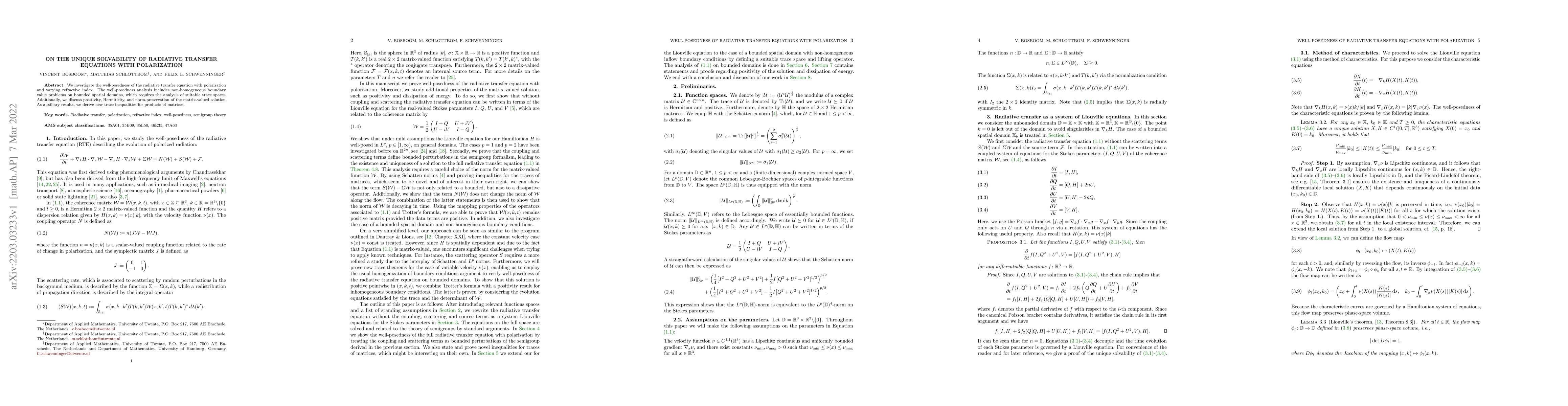 Thumbnail for On the unique solvability of radiative transfer equations with
  polarization