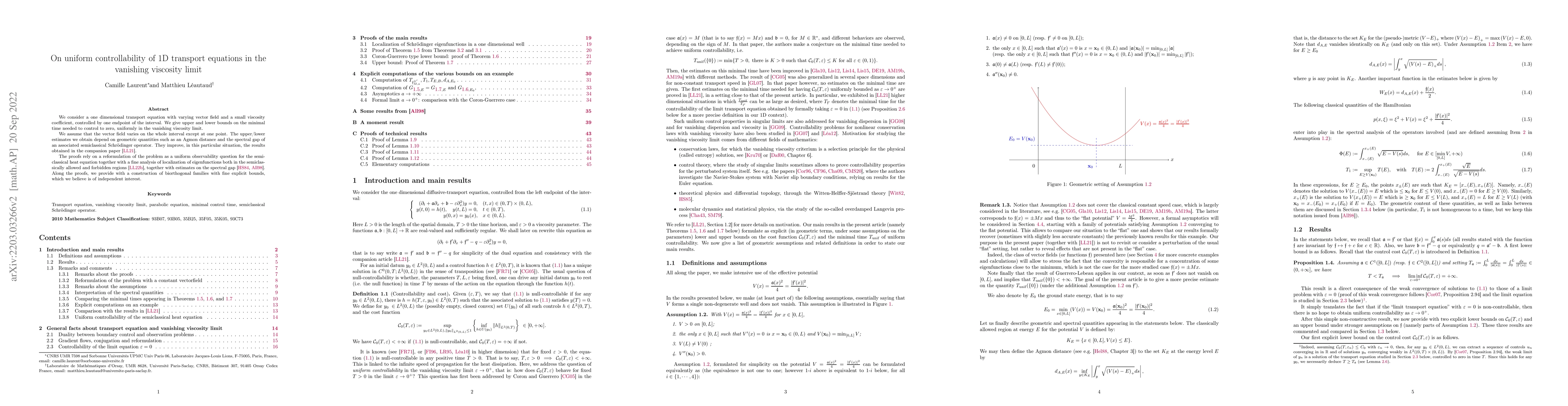 Thumbnail for On uniform controllability of 1D transport equations in the vanishing
  viscosity limit