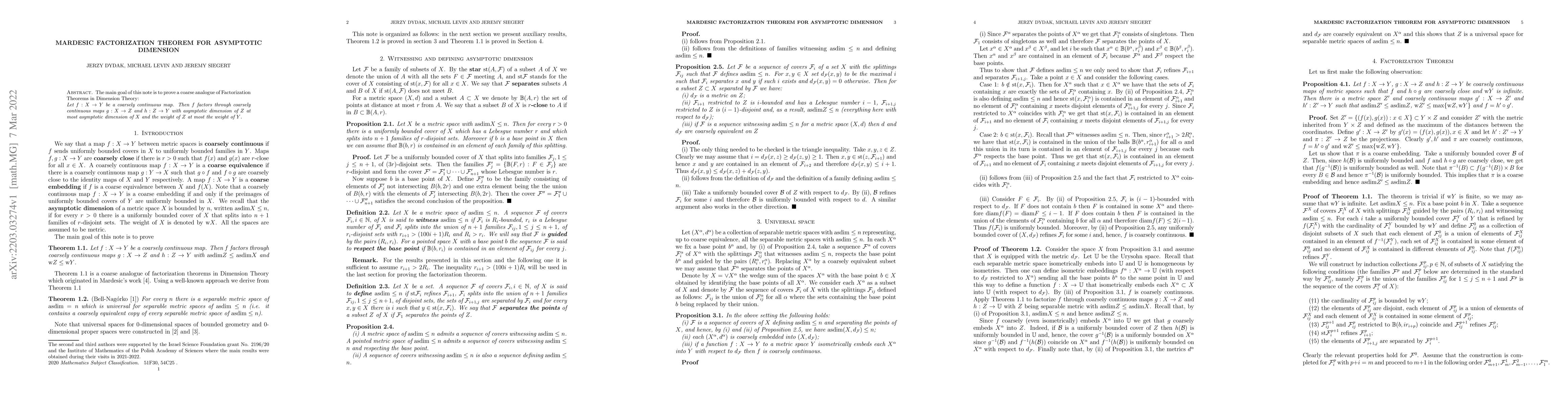 Thumbnail for Mardesic factorization theorem for asymptotic dimension
