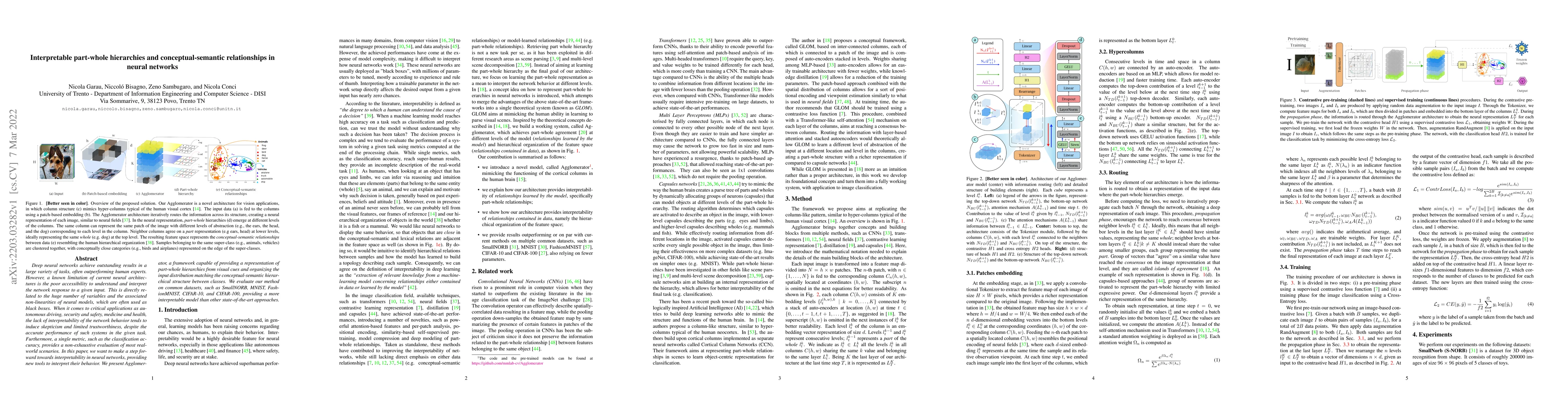 Thumbnail for Interpretable part-whole hierarchies and conceptual-semantic
  relationships in neural networks