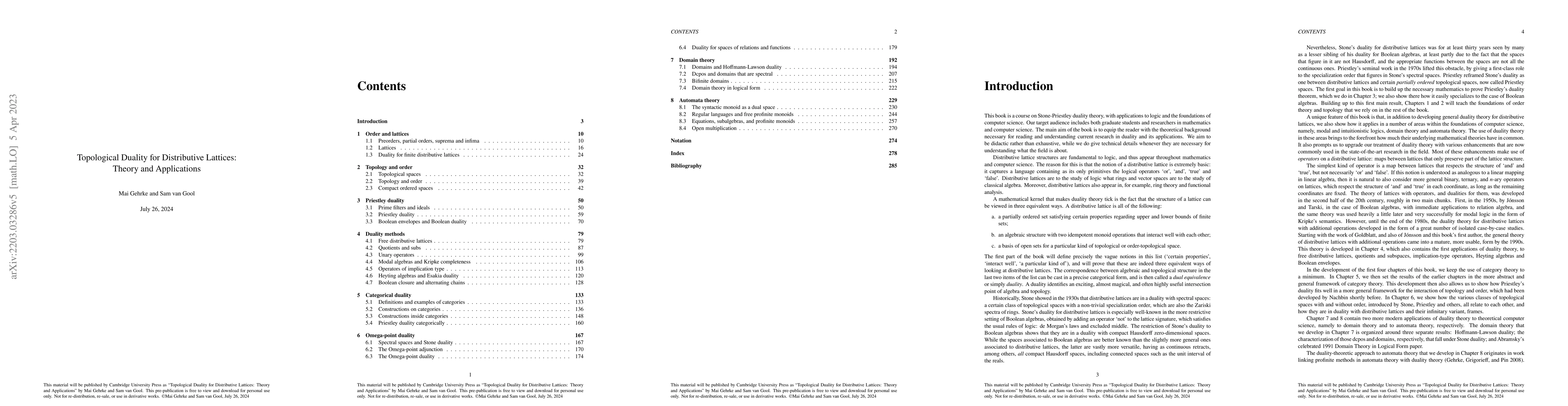 Thumbnail for Topological Duality for Distributive Lattices: Theory and Applications