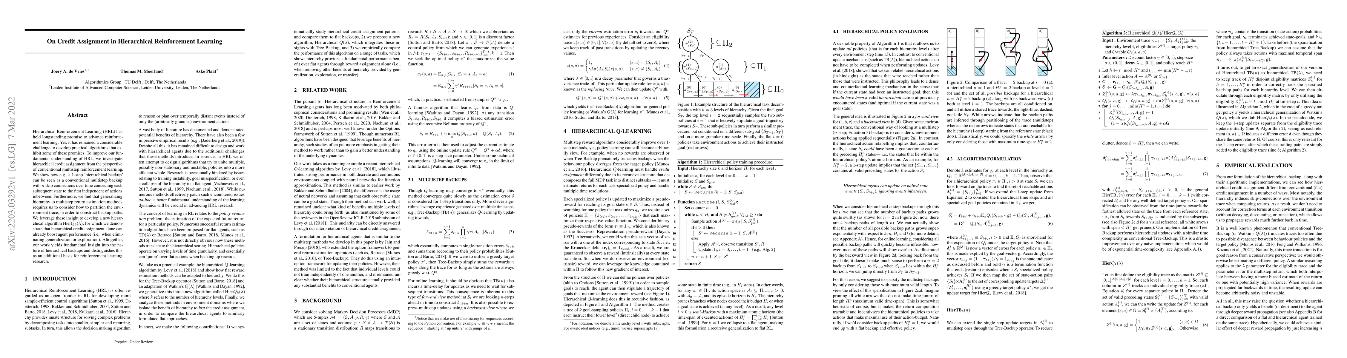 Thumbnail for On Credit Assignment in Hierarchical Reinforcement Learning