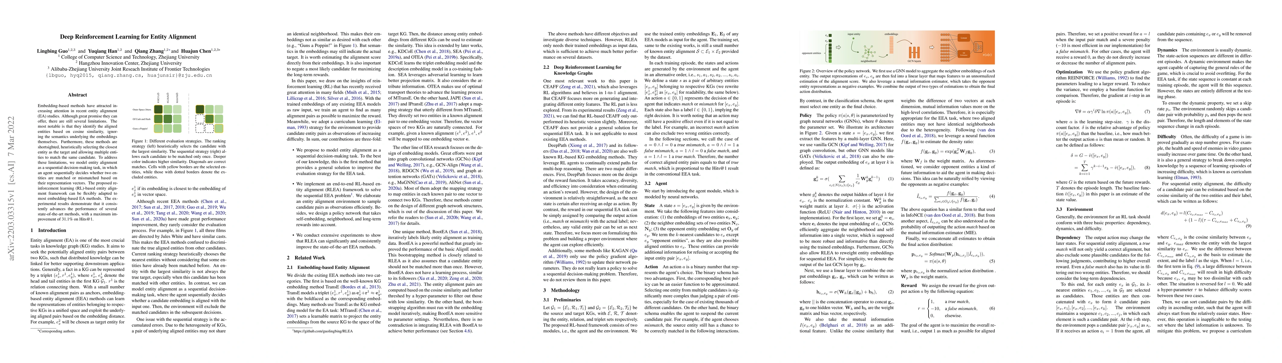 Thumbnail for Deep Reinforcement Learning for Entity Alignment