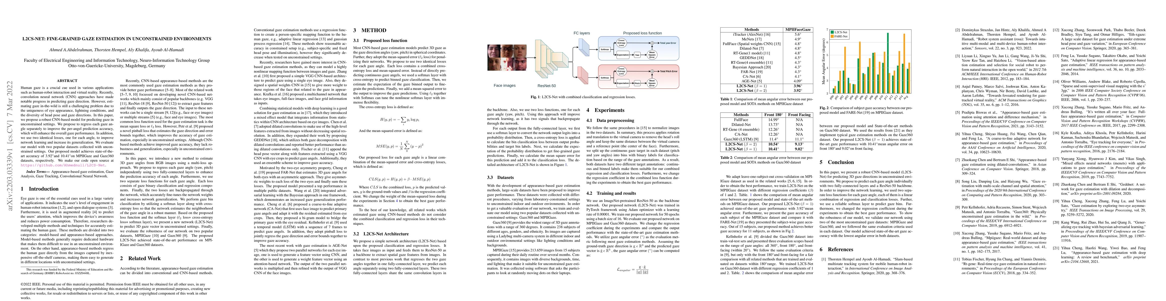 Thumbnail for L2CS-Net: Fine-Grained Gaze Estimation in Unconstrained Environments