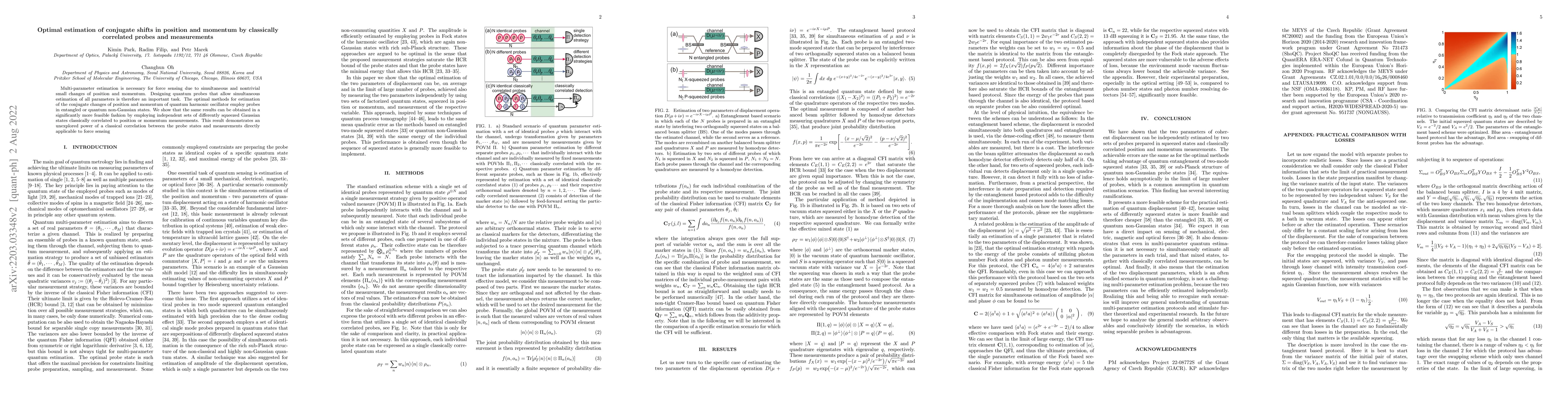 Thumbnail for Optimal estimation of conjugate shifts in position and momentum by
  classically correlated probes and measurements