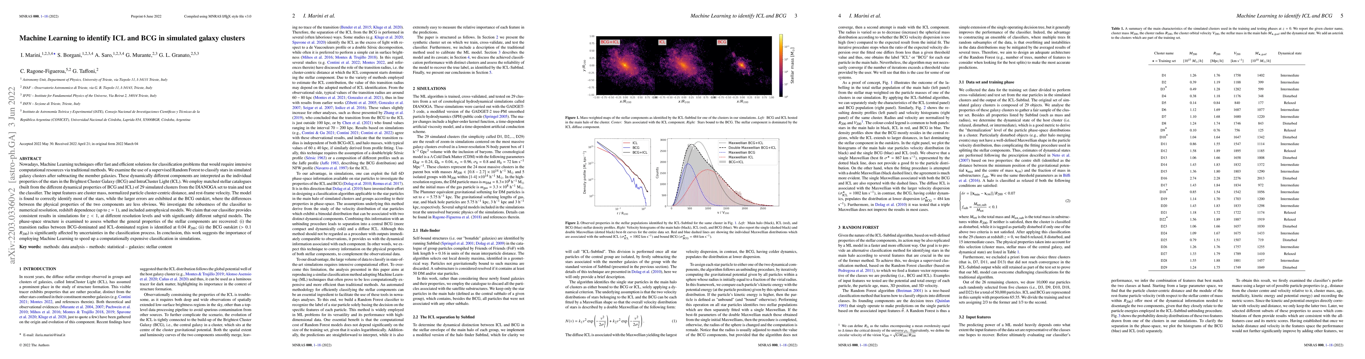 Thumbnail for Machine Learning to identify ICL and BCG in simulated galaxy clusters