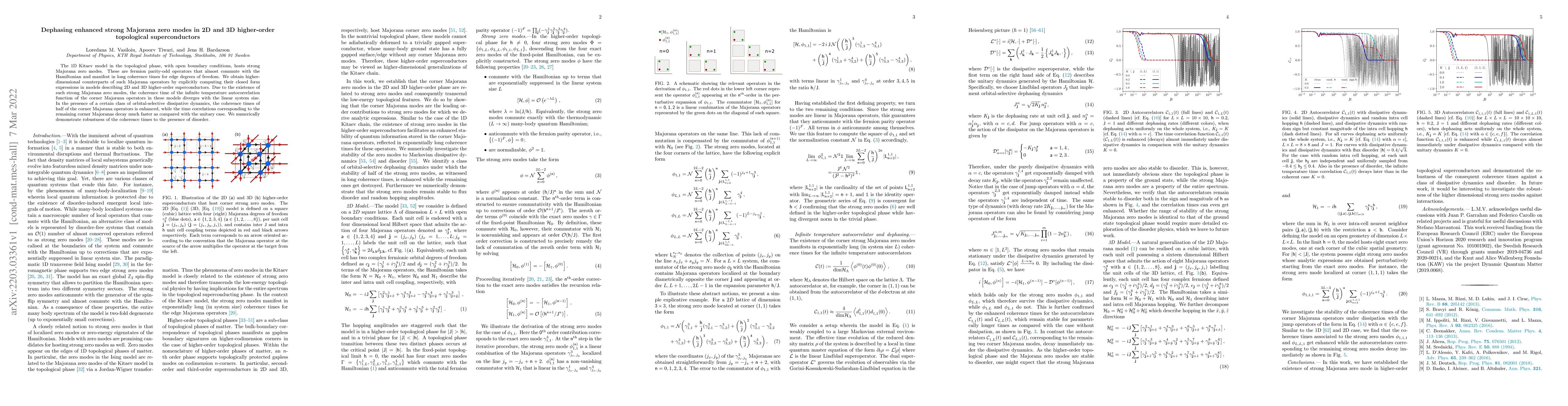 Thumbnail for Dephasing enhanced strong Majorana zero modes in 2D and 3D higher-order
  topological superconductors
