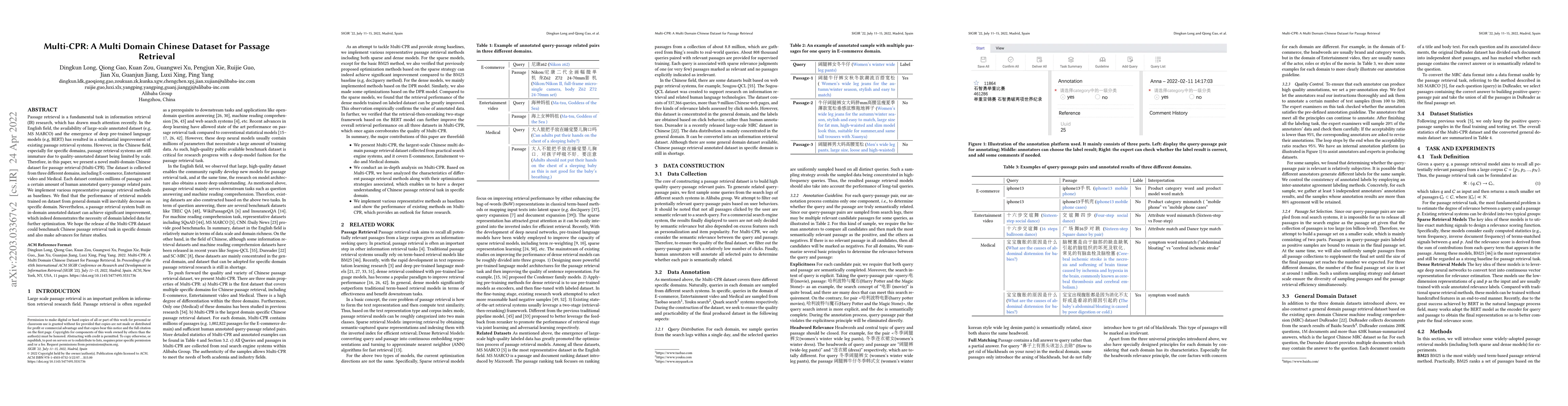 Thumbnail for Multi-CPR: A Multi Domain Chinese Dataset for Passage Retrieval