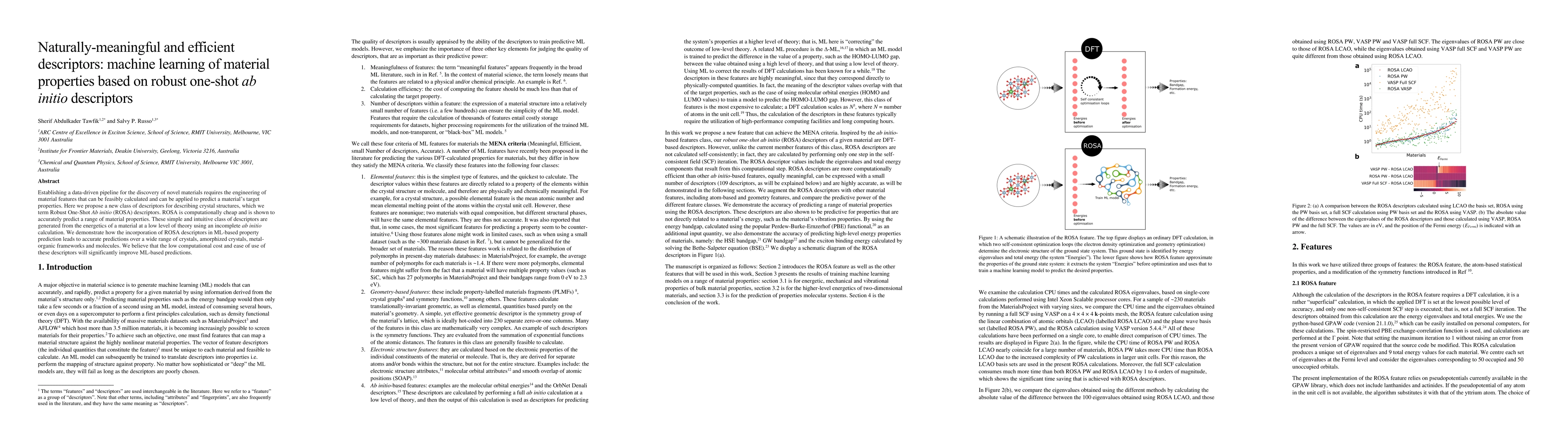 Thumbnail for Naturally-meaningful and efficient descriptors: machine learning of
  material properties based on robust one-shot ab initio descriptors