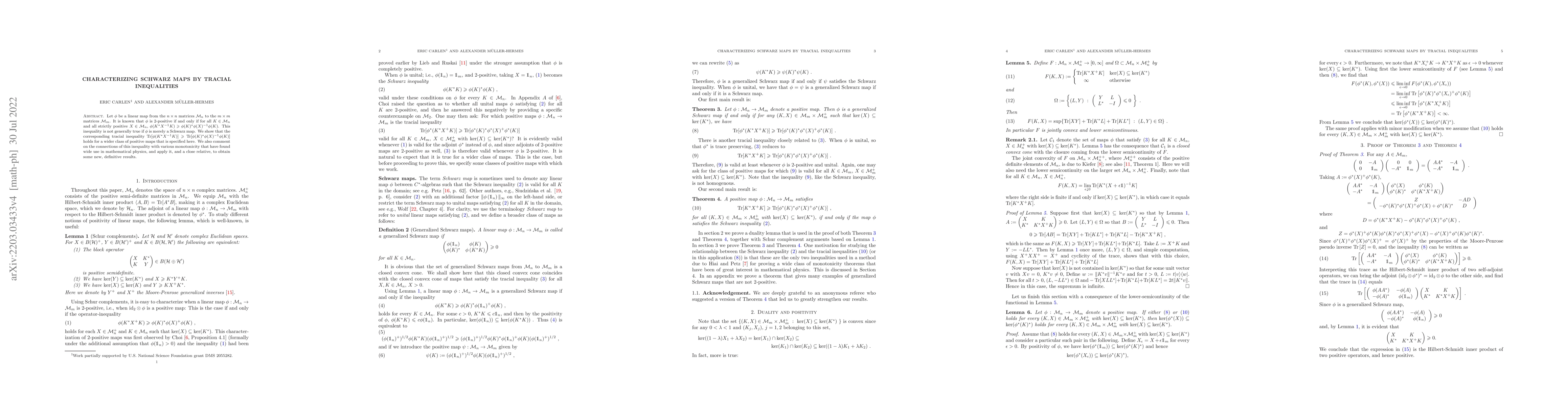 Thumbnail for Characterizing Schwarz maps by tracial inequalities