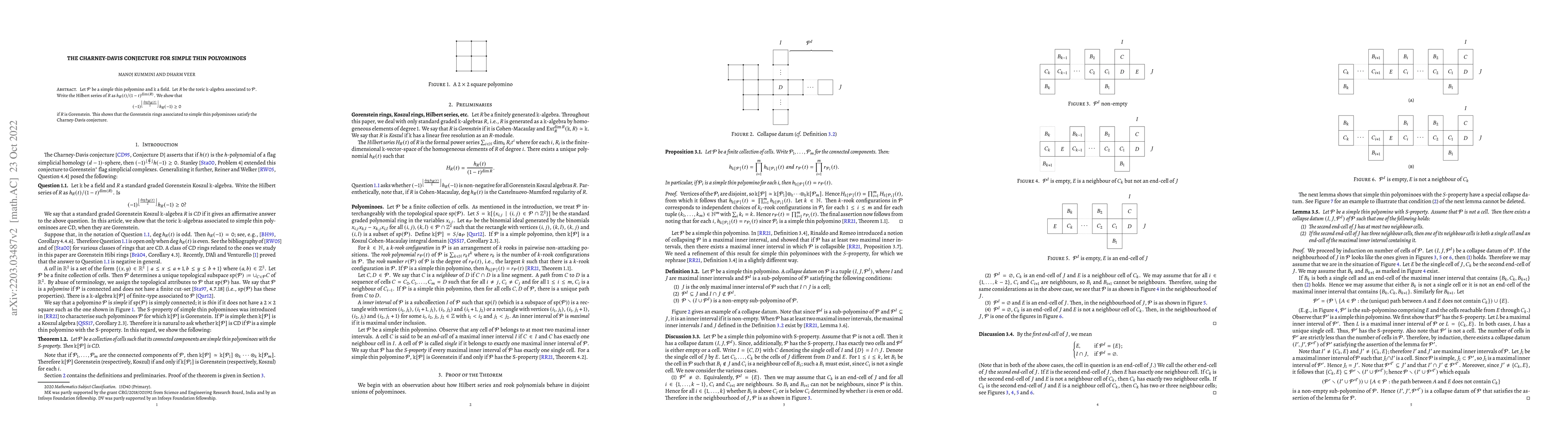 Thumbnail for The Charney-Davis conjecture for simple thin polyominoes